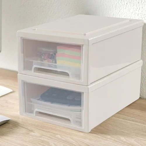 Vista 7 de Readsky Cajones de almacenamiento de plástico apilables de 6 cuartos de galón, unidad de cajón de plástico, 3 paquetes