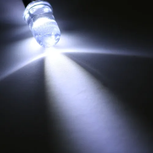 Vista 5 de uxcell 10 piezas de 5 mm LED precableados, lente transparente blanca DC3-6V, diodos emisores de luz