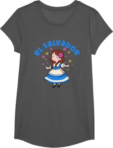 Vista 36 de Camiseta de mujer hispana con bandera salvadoreña de El Salvador Orgullosa, Negro