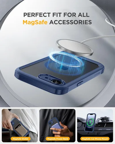 Vista 349 de Miracase Serie de vidrio para iPhone 11 de 6.1 pulgadas, funda protectora de cuerpo completo resistente mejorada con protector de pantalla de vidrio