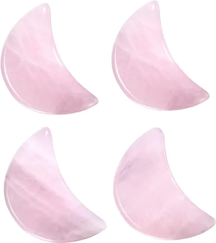Vista 12 de SUNYIK Paquete de 4 piedras de bolsillo de luna, piedra de preocupación pulida con cristal curativo para meditación Reiki, ansiedad, estrés