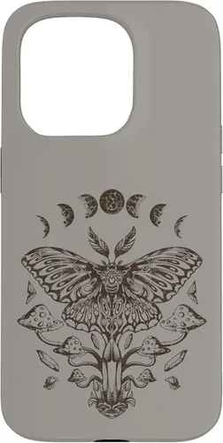 Vista 14 de Fairy Grunge Fairycore Aesthetic Goth Luna Moth Mushroom Case for iPhone 17