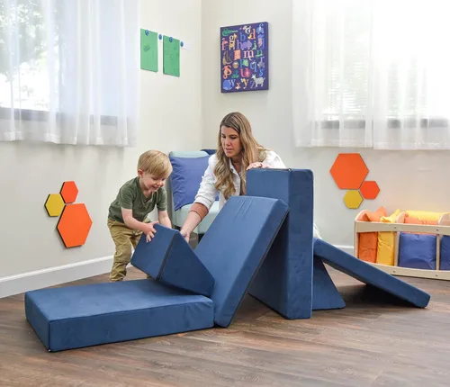 Vista 11 de Children's Factory The Whatsit CF349-070 - Sofá o 2 sillas para niños, azul marino, CF349-070, muebles de dormitorio para niños y adolescentes, sofá