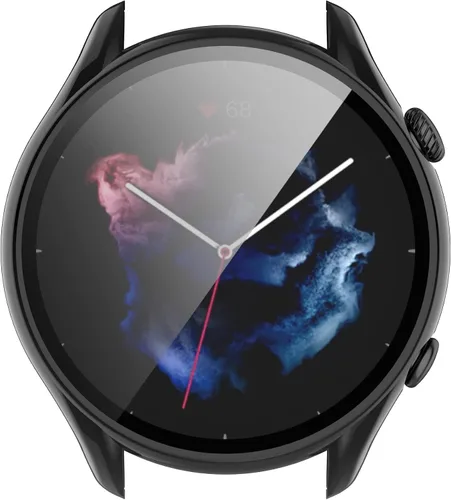 Vista 7 de TenCloud Fundas compatibles con Amazfit GTR 3 Pro/GTR 3 Watch Case Soft TPU a prueba de golpes, protector de pantalla para Amazfit GTR 3 Pro Negro