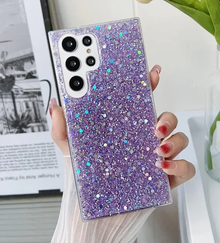 Vista 10 de Funda para Samsung Galaxy A13 5G a la moda para mujeres y niñas, diseño con purpurina brillante, delgada, bonita, brillante, elegante, suave
