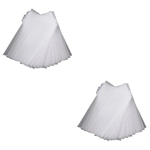 Vista 12 de FRCOLOR Kit de 150 hojas de tinte para el cabello con resaltador de algodón perla, cepillo, cuenco, tiras de papel de aluminio, balayage blanco