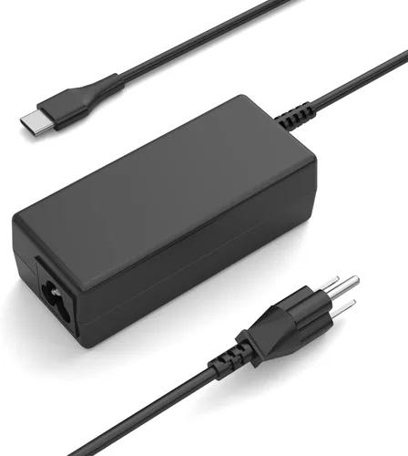 Vista 10 de Cargador para laptop 65 W, adaptador de corriente USB C compatible con Dell Chromebook 3100 3110 5190 5300 3300 3380 3400 3500 Latitude 5400 5420