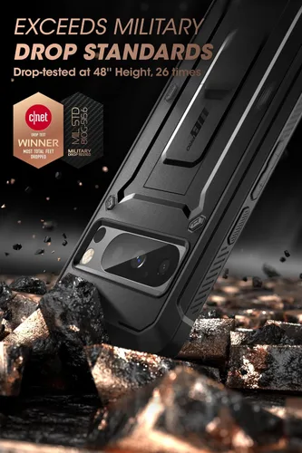 Vista 3 de SUPCASE Funda para Google Pixel 8 Pro 2023 con protector de pantalla