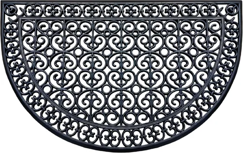 Vista 13 de A1 Home Collections - Alfombra grande para puerta, de goma natural, 24”x57”, ideal para entrada, limpia zapatos de suciedad y mugre, alfombra