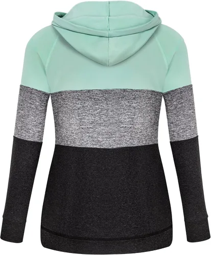 Vista 2 de Hibelle - Sudadera con capucha para mujer con forro polar y bolsillos