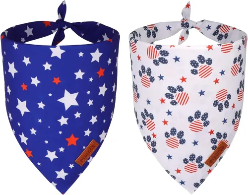 Vista 19 de PTDECOR Bandana de Halloween para perro, bufanda festiva reversible para mascotas, varios tamaños, bandanas triangulares de Halloween para cachorros