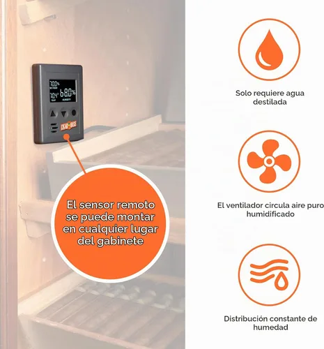Vista 3 de Humidificador electrónico Cigar Oasis para gabinete / armario Humidificador