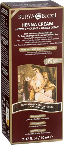 Vista 2 de Henna Crema Marrón Claro Surya Nature, Inc 2.31 oz Crema