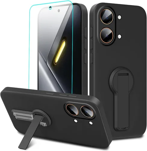 Vista 9 de Compatible con BLU Bold N4 Funda para teléfono, soporte oculto plegable giratorio de 360°, cubierta a prueba de golpes, funda protectora delgada