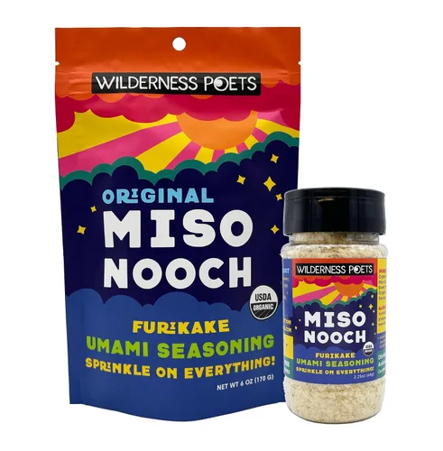 Vista 11 de Wilderness Poets, Miso Nooch - Condimento orgánico 100% seco de garbanzos Miso Umami - Espolvorea sobre todo. Orgánico, vegano, sin soja, rico