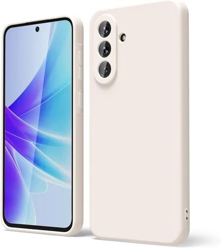 Vista 161 de oakxco Funda para teléfono Samsung Galaxy A12 con agarre de silicona líquida, linda delgada fina suave cubierta de gel de goma TPU lisa para mujeres
