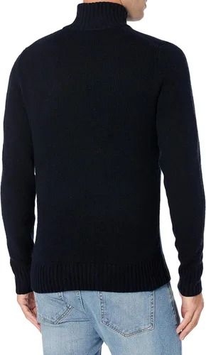 Vista 3 de Tienda Essentials - Suéter de cuello alto, manga larga y tacto suave para hombre