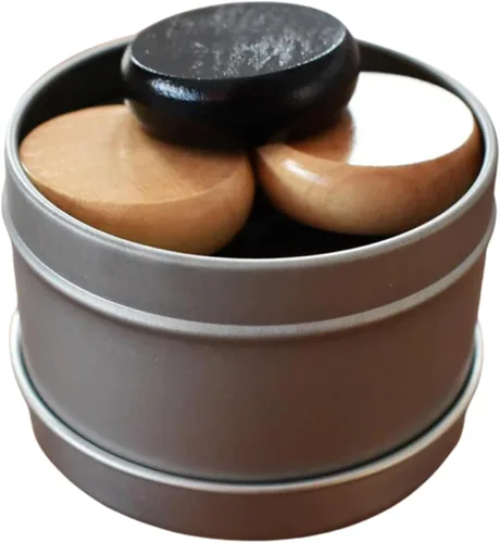 Vista 9 de The Deluxe (Walnut Rail) - Juego de mesa tradicional de crokinole octágono