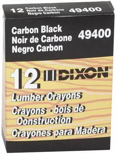 Vista 2 de Dixon Ticonderoga 49400 - Crayones de madera, color negro (paquete de 12)