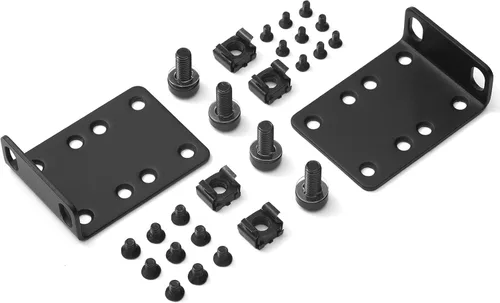 Vista 8 de MokerLink Oreja de montaje en rack ajustable para conmutadores de 17,3 pulgadas, compatible con conmutador de red HP/HPE/ProCurve/Aruba/OfficeConnect