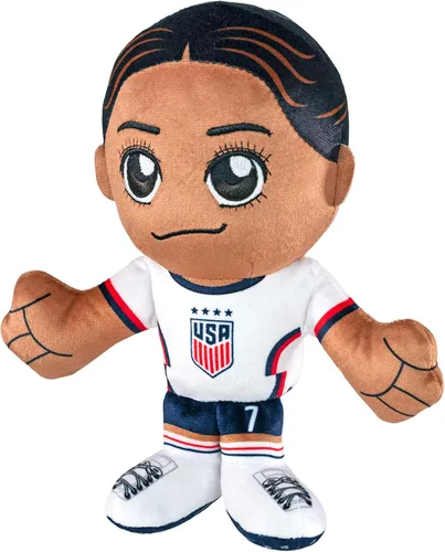 Vista 5 de Bleacher Creatures Alyssa Thompson - Peluche de fútbol americano femenino de 8 pulgadas Kuricha – Superestrella de fútbol inspirada en Chibi suave
