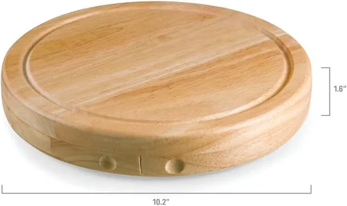 Vista 10 de PICNIC TIME NCAA Circo - Juego de tabla de queso y cuchillos, juego de tablas de charcutería, tabla de cortar de madera