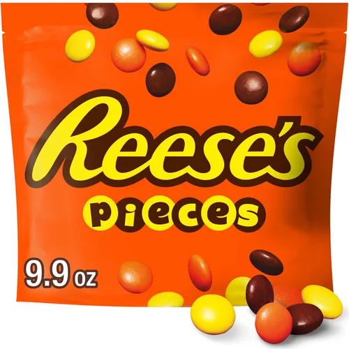 Vista 11 de Dulces de mantequilla de cacahuete Reese's Pieces.
