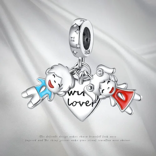 Vista 6 de Pandach Dijes de plata de ley 925 para pulseras y collares, colgantes de mariposa y auriculares, dijes de trébol, joyería de regalo para mujeres