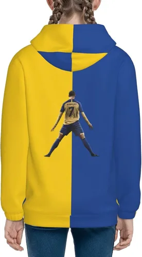 Vista 8 de LUJA DLING Ronaldo #7 Cr7 - Sudadera con capucha para adolescentes con bolsillo