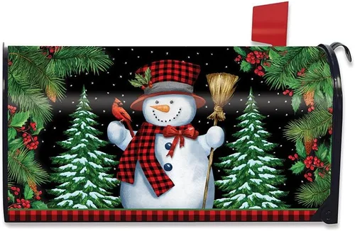 Vista 4 de Briarwood Lane - Funda para buzón con muñeco de nieve sonriente