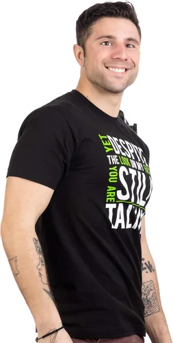 Vista 3 de Yet A pesar de la mirada en mi cara, estás todavía hablando Camiseta unisex sarcástica