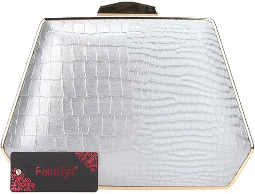 Vista 3 de Fawziya Snake Pattern Clutch Purse Seashell Bolsas de noche y embragues para las mujeres