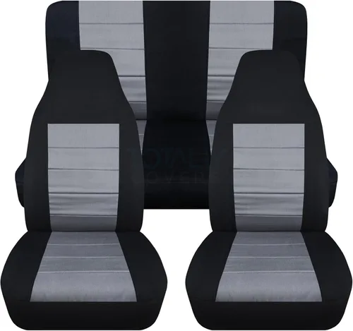 Vista 9 de Fundas para asientos de automóvil, Negro