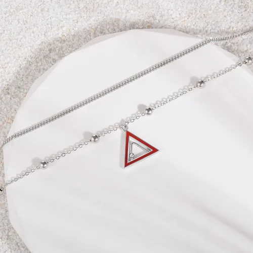 Vista 55 de CHIC & ARTSY Tobilleras de plata de ley S925 para mujer, pulsera de tobillo ajustable multicapa para playa, joyería de verano para mujer, de 10 a 11