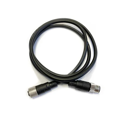 Vista 7 de Cable conector macho a hembra M12, un código de alambre de moldeo recto hembra a macho Sensor de aviación Cable eléctrico de PVC 250V 4A AC/DC Cable