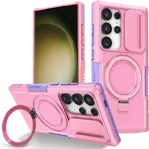 Vista 15 de Funda magnética para Samsung Galaxy Note 20 Ultra, soporte para teléfono, funda protectora mate a prueba de golpes, funda protectora para teléfono