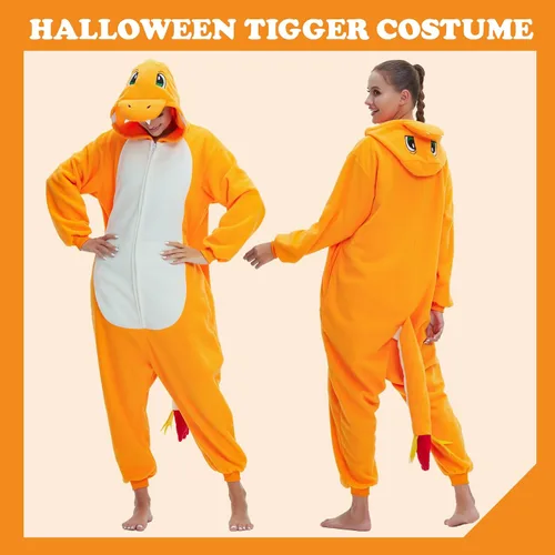 Vista 4 de VEULENT Adult Onesie Pajamas Unisex Animal One-Piece Cartoon Costume Cosplay Homewear Sleepwear Partywear For Men Women