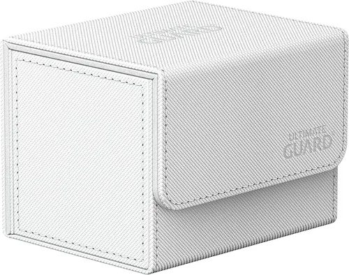 Vista 24 de Ultimate Guard Sidewinder 100+, caja de cubierta para 100 tarjetas TCG de doble manga, gris, cierre magnético y forro interior de microfibra para un