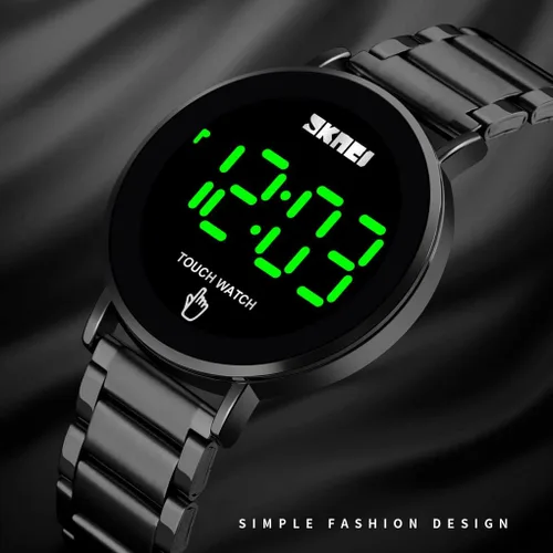 Vista 6 de Reloj digital de moda para hombre, con luz de fondo, resistente al agua