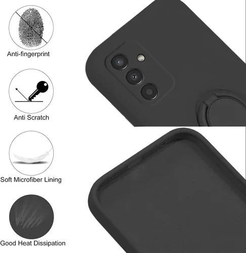 Vista 5 de Funda para Samsung Galaxy A16 4G / 5G con protector de pantalla (paquete de 2) y protector de lente de cámara [2 paquetes], funda magnética
