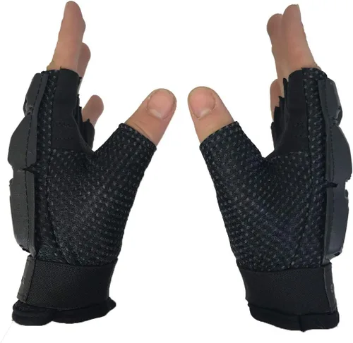 Vista 6 de Paquete combo de protector para el pecho acolchonado, mitón táctico y protector para el cuello Maddog Sports