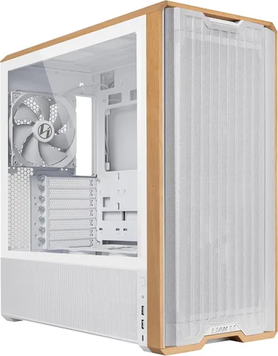 Vista 10 de Lian Li LANCOOL 217 INF Infinity Mirror Carcasa de Computadora, Torre Media ATX con 3 Ventiladores Preinstalados, 2x170mm Ventiladores ARGB