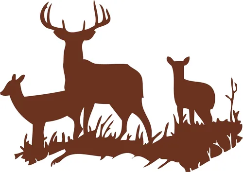 Vista 18 de Picniva Buck Deer Doe - Vinilo decorativo para pared, decoración de cabaña rústica inspiradora y citas, arte de pared extraíble para interiores