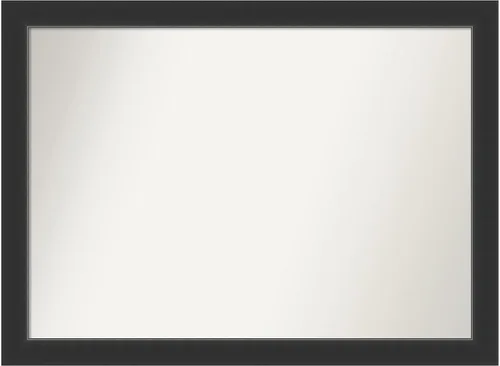 Vista 120 de Amanti Art Espejo personalizado, espejo de baño negro Astor, espejo de pared o espejo de tocador de baño sobre el fregadero (25 x 25 pulgadas)