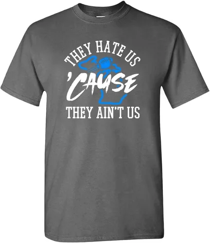 Vista 29 de Xtreme Apparrel They Hate Us 'Cause They Ain't Us Men's T-Shirt for Football Fans Arizona - Camisa negra