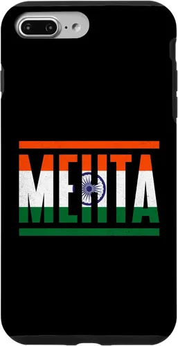 Vista 9 de iPhone 15 Mehta Surname Family Pride India Flag Case