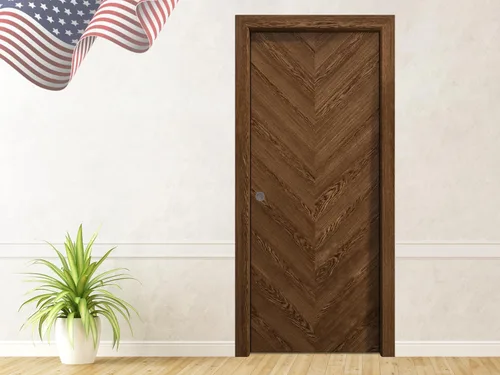 Vista 12 de SARTODOORS Panel de puerta de losa interior de 18 x 80 pulgadas Ego 5005 roble natural Puertas de chapa de madera Armario de bolsillo Natural
