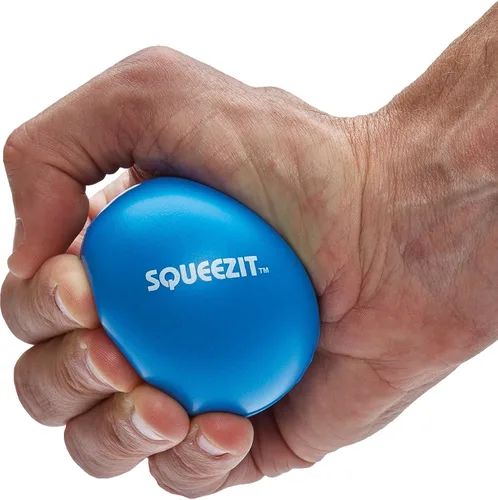 Vista 4 de Unique Sports Pelotas Squeeze-It para terapia de codo de tenis - 3 niveles de resistencia rojo