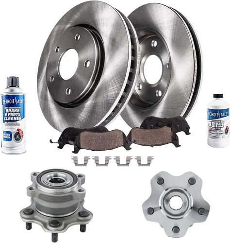 Vista 32 de Detroit Axle - 4 rotores de freno para Ford 1994-2004 Mustang, rotores de freno de disco delanteros y traseros 1995 1996 1997 1998 1999 2000 2001