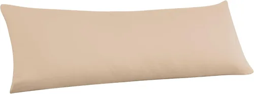 Vista 18 de Juego de 2 protectores de almohada estándar, 100% algodón egipcio con cremallera, 400 hilos, tejido satinado, algodón, color beige, fundas